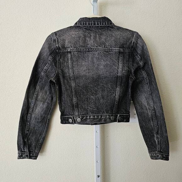 GRLFRND NWT Revolve Maeve Distressed Button Jean Jacket in Phantom Sz XS - Picture 3 of 16